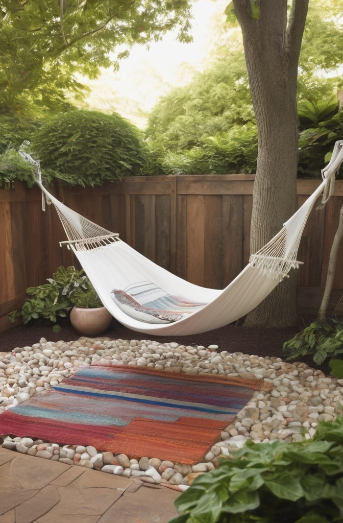 9. Relaxation Spot with a Hammock