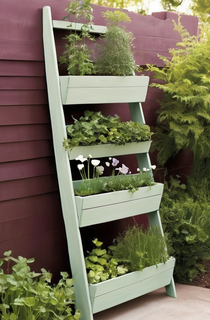 18. Ladder Planter Bed