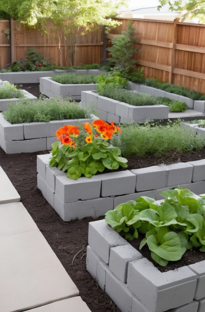 4. Cinder Block U-Shape