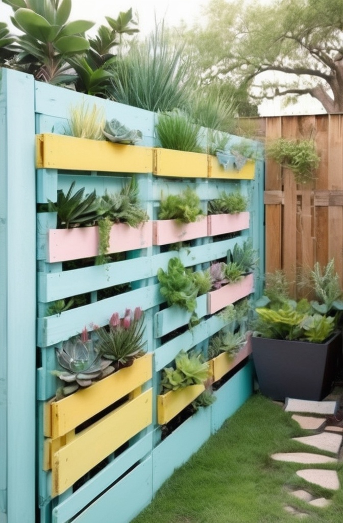 20. Pallet Fence—Cheap, Chic, and a Bit Cheeky