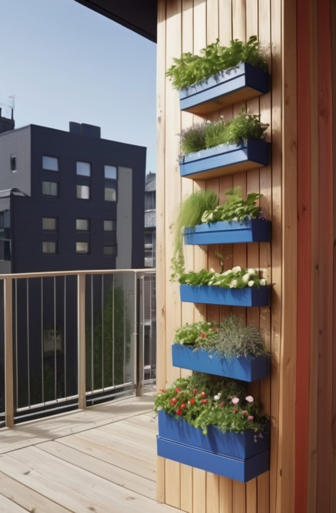 13. Vertical Raised Planters