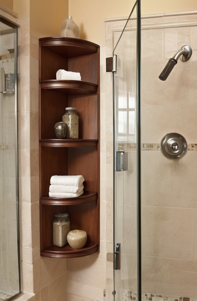 2. Corner Shelves for Tight Spaces
