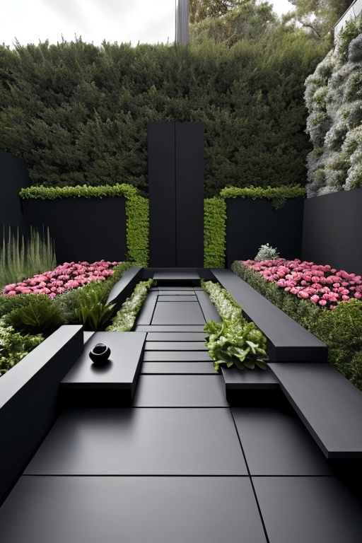 6. Black Painted Fencing—Because Drama Isn’t Just for Teenagers