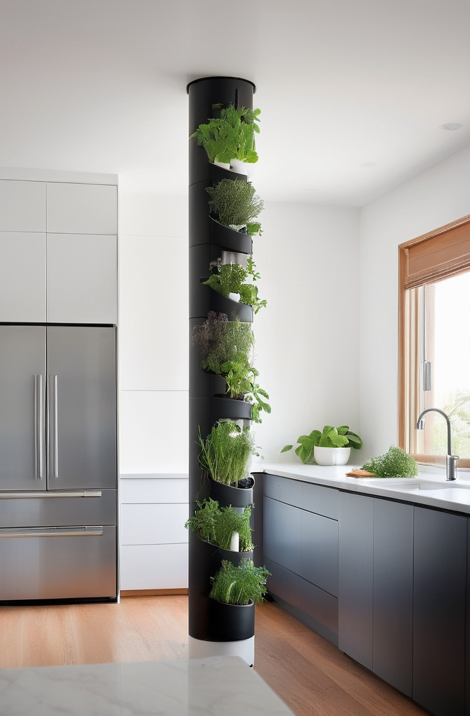 3. Vertical Tower Herb Garden