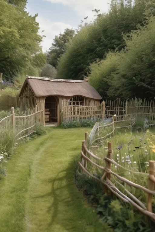 17. Woven Branch Fencing—For Cottagecore Souls