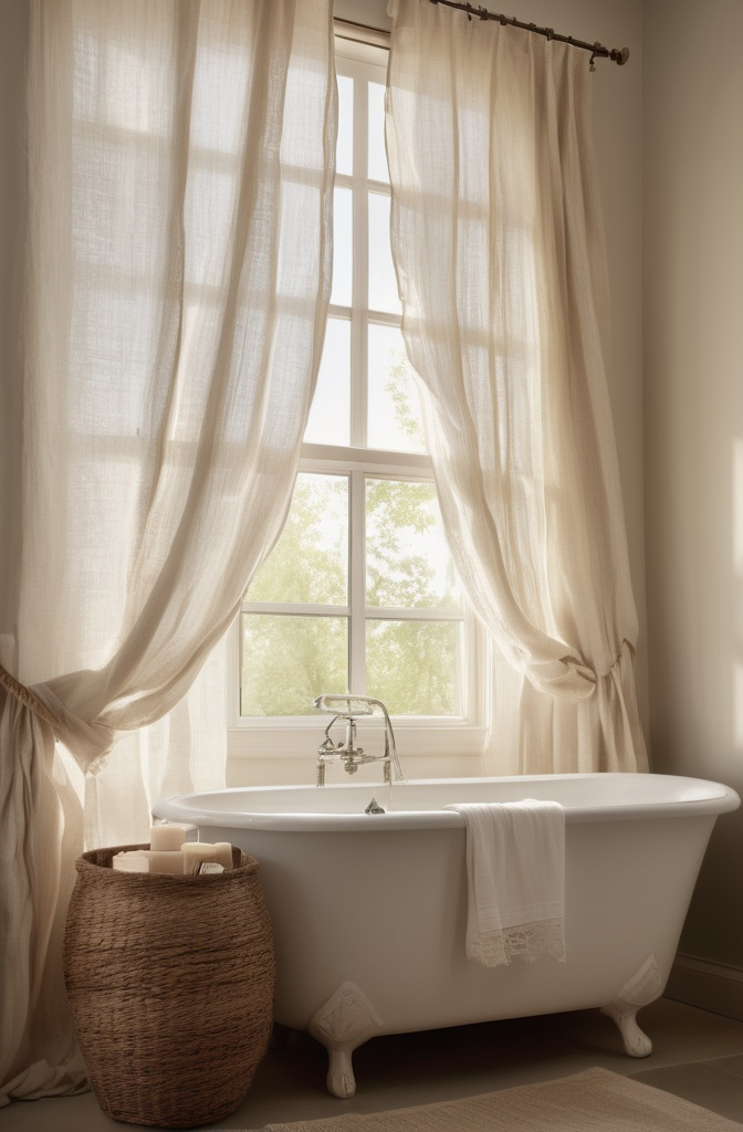 1. Sheer linen with a twist