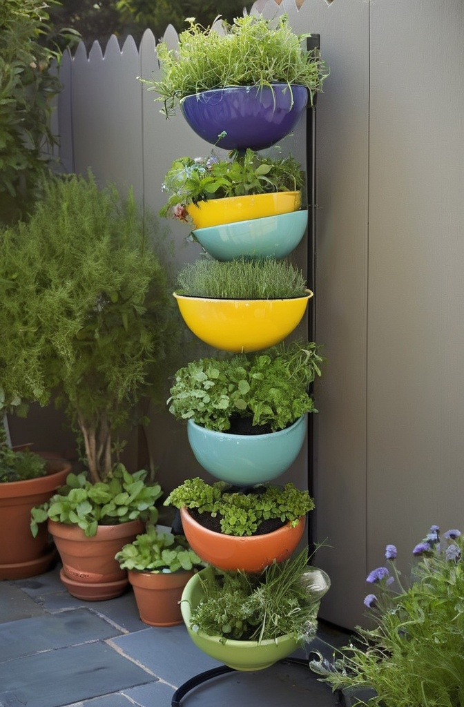 11. Topsy-Turvy Herb Garden