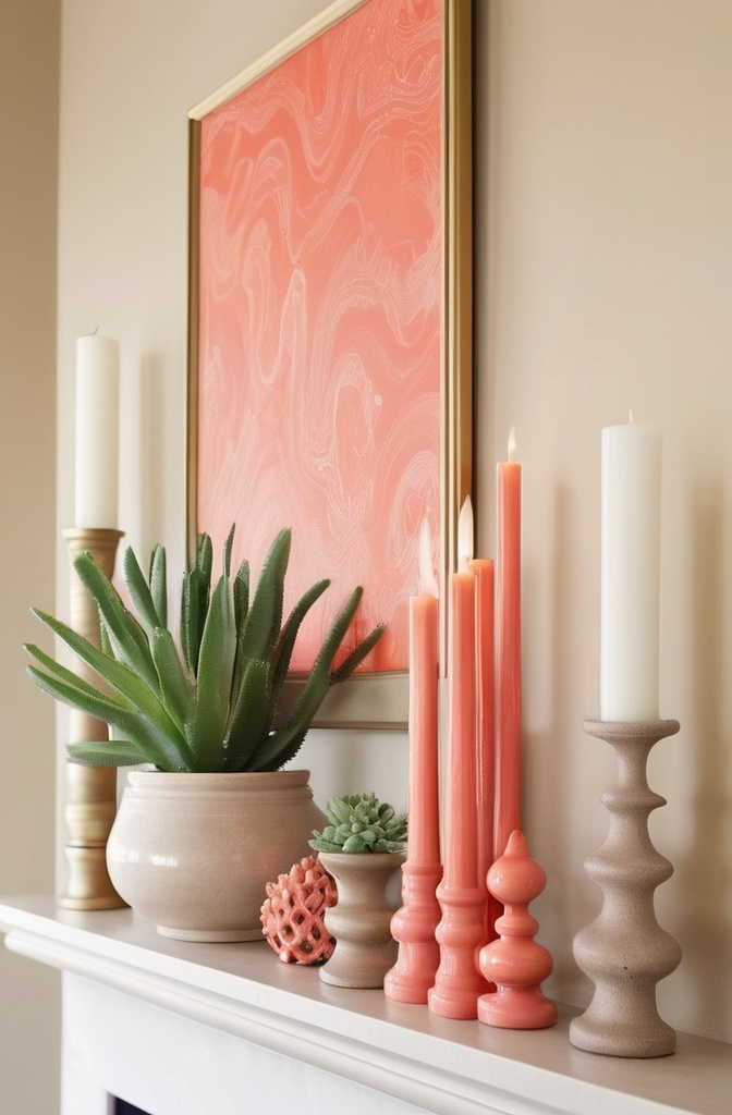 5. Pops of Coral (the Color, Not the Reef)