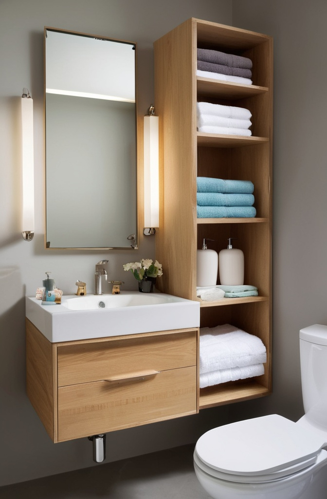14. Under-Sink Shelving for Hidden Storage