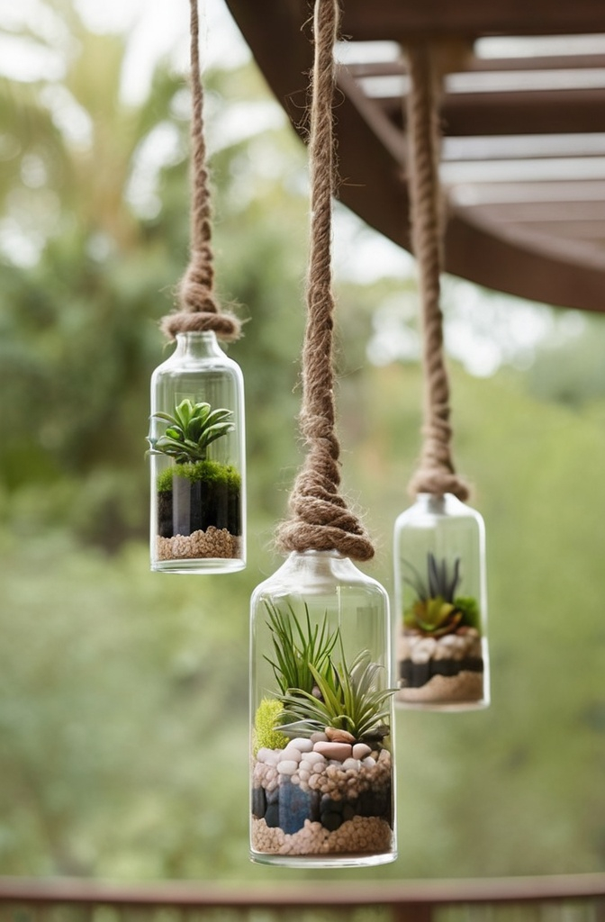 5. Stylish Hanging Terrariums