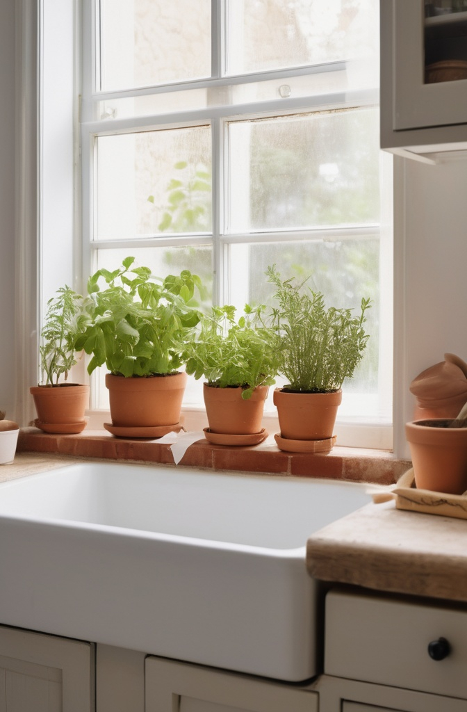1. Windowsill Herb Garden