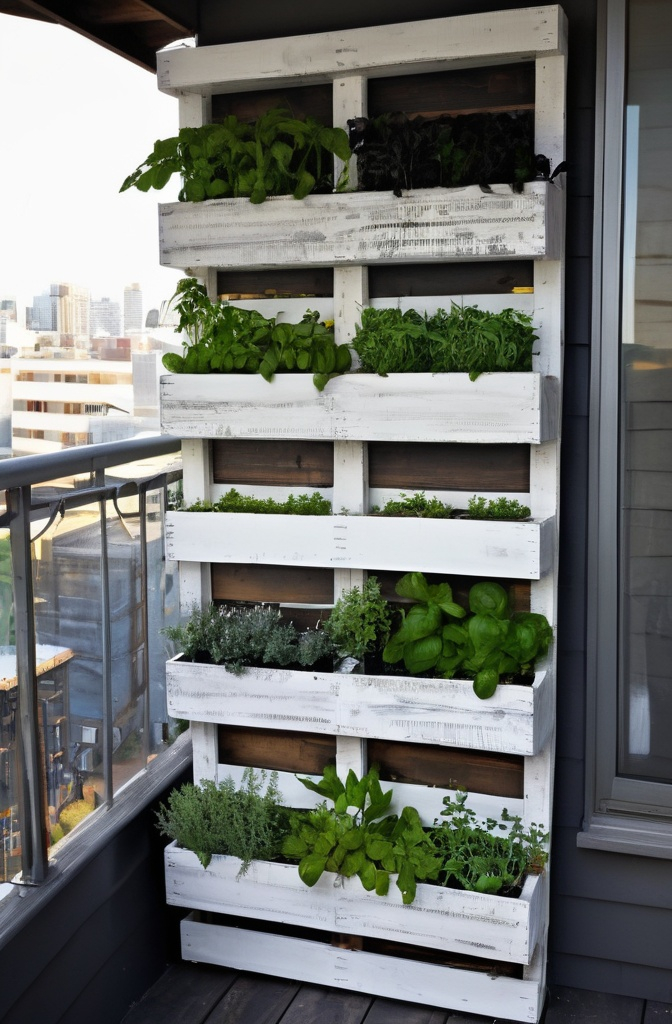 5. Repurposed Pallet Herb Garden