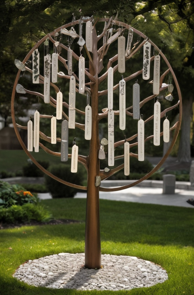 Memory Tree with Wind Chimes