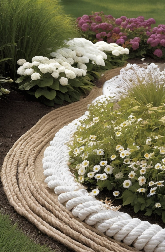11. Rope Edging – Nautical, Casual, and Cozy