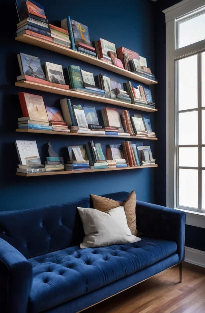 18. A Wall of Floating Books That Aren’t Really Bookshelves