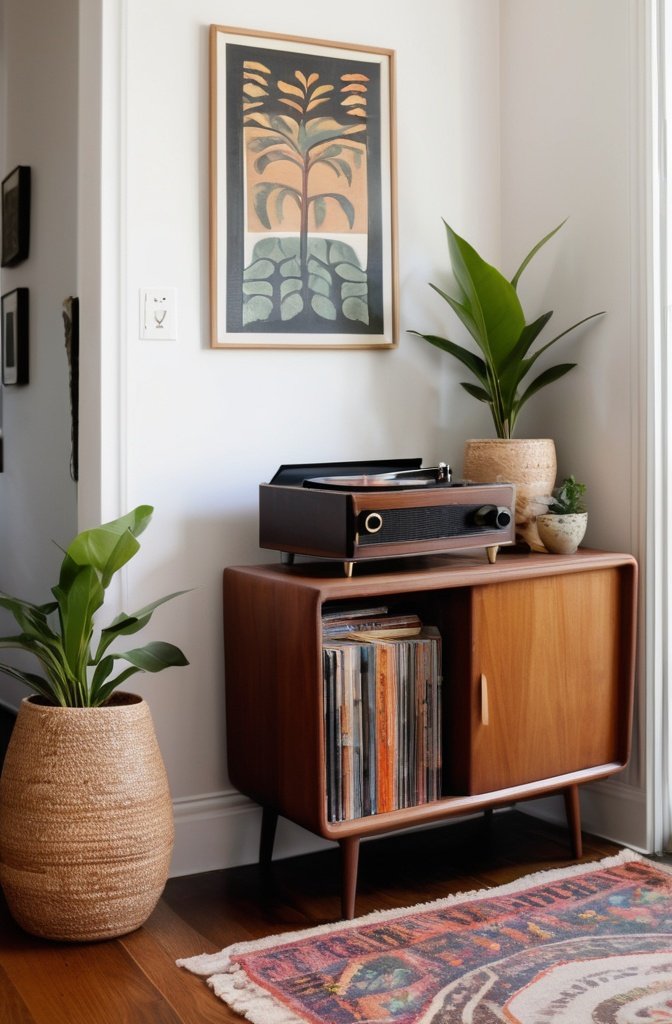 17. Put a Record Player There (Even If It’s Just for Show)