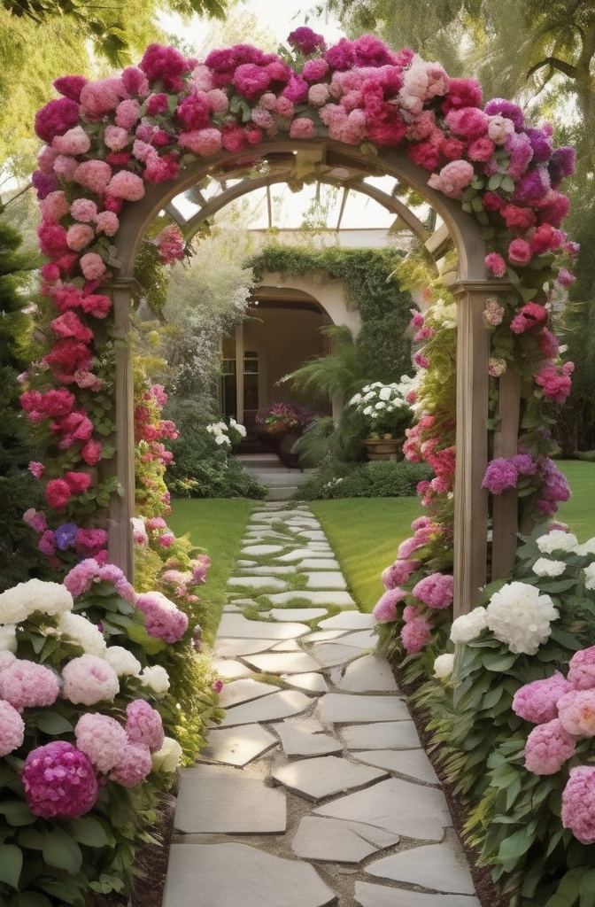 5. Flower Bomb Pergola Arch