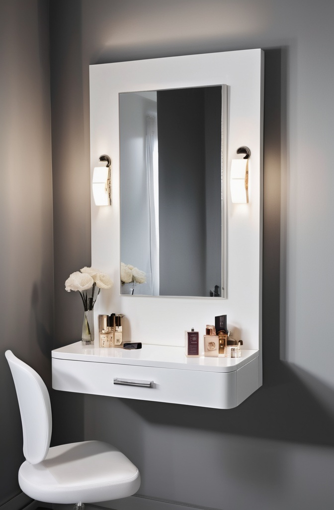 3. The Floating Vanity: Space-Saving Witchcraft