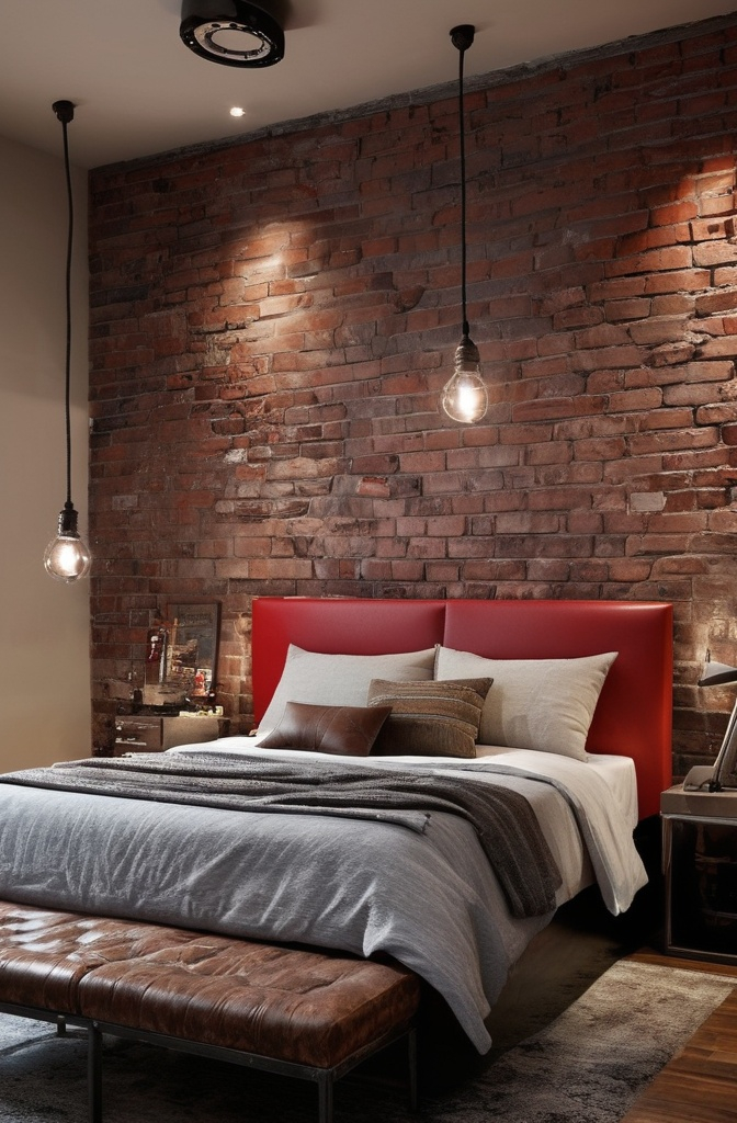 16. Brick or Stone Effect (Industrial & Rustic Style)