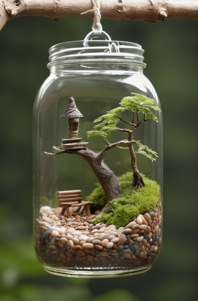 4. Mason Jar Terrariums – Worlds in a Jar