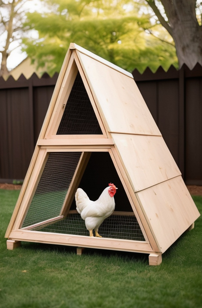 8. The Tiny A-Frame Coop