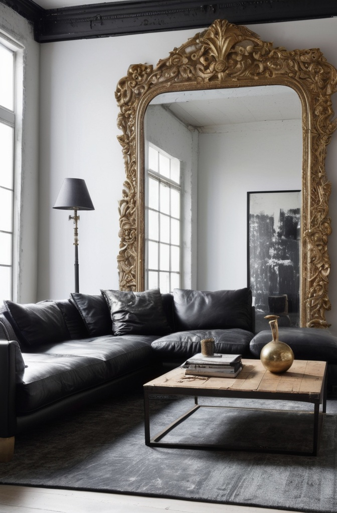 18. Lean a Giant Mirror Casually Against the Wall (No Hanging Required)
