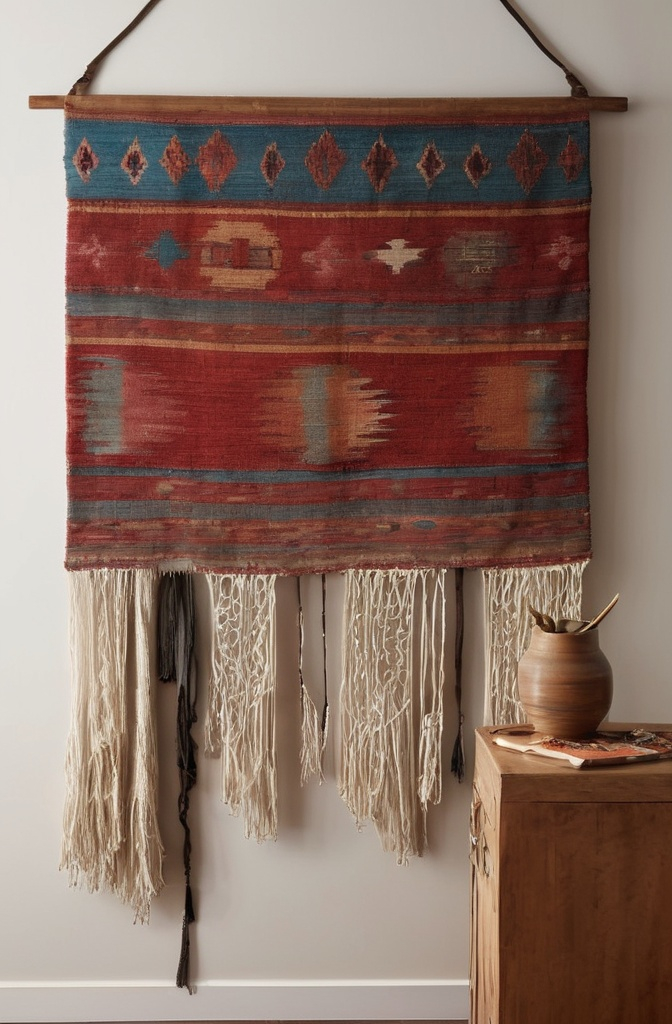 11. Hang a Textile Instead of Art