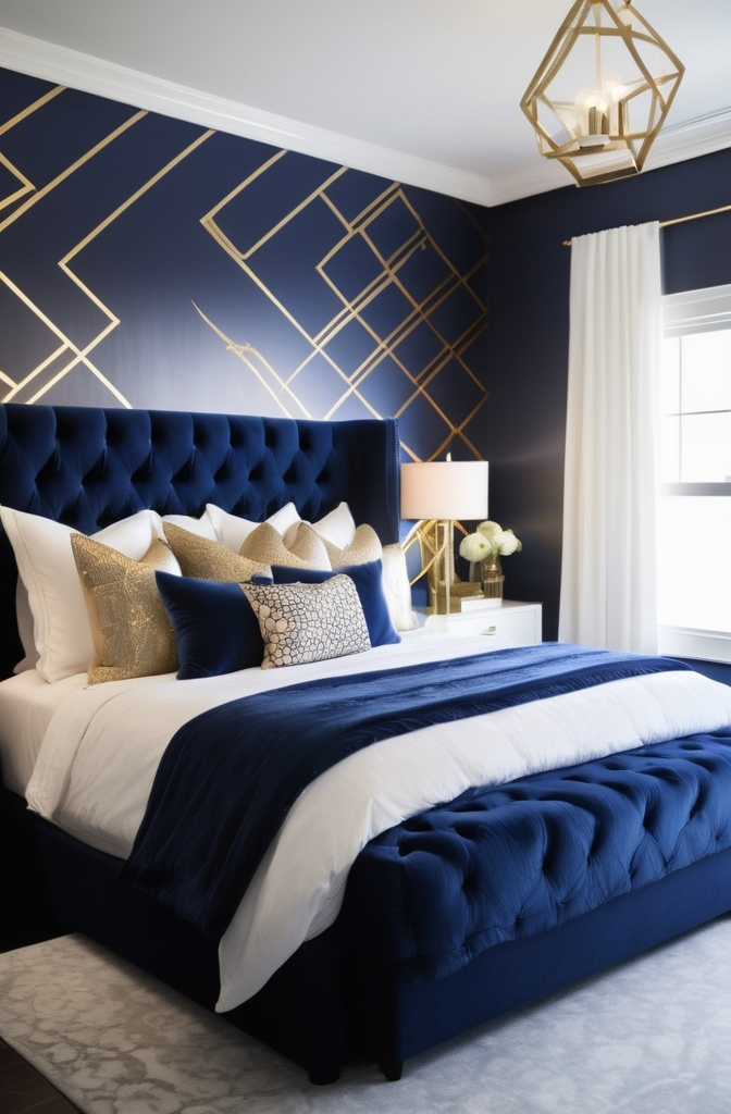 10. Metallic Accents (Glam & Sophisticated Style)