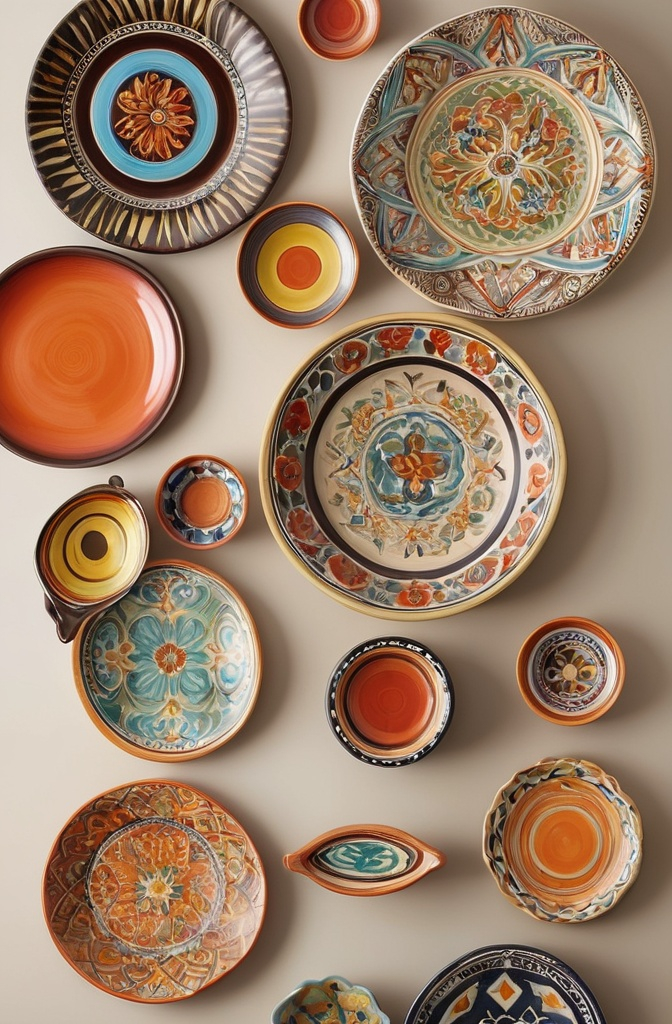 16. Colorful Plates and Platters – Eclectic Collector Style