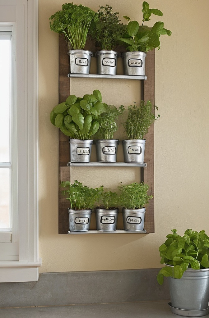 7. Framed Herb Garden – Eco-Friendly Style