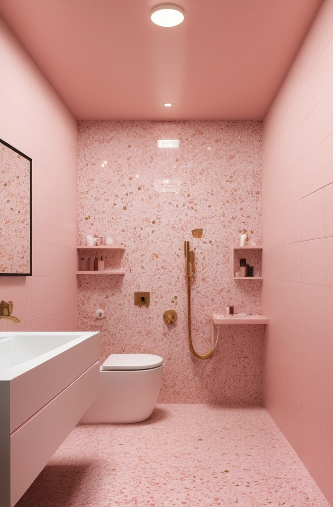 2. Pink Terrazzo Tiles