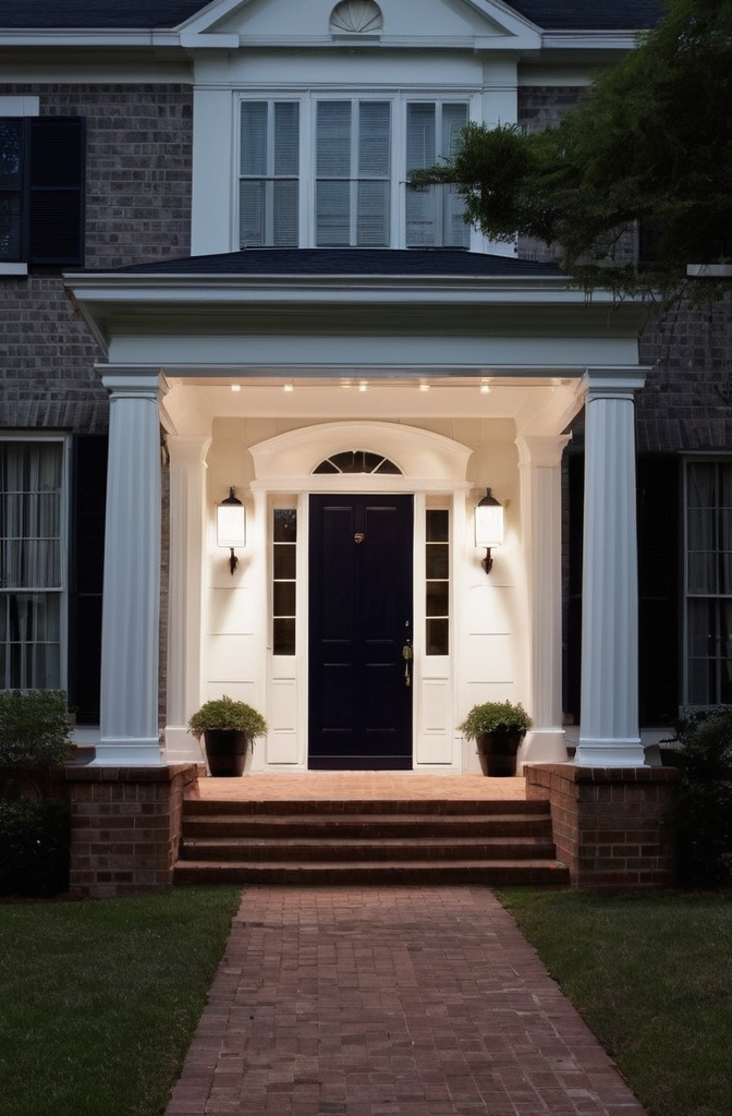 10. Up-Lighting on Columns or Posts