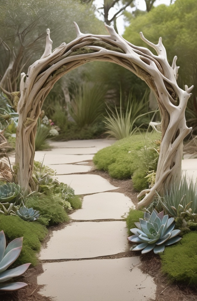 10. Tree Branch Driftwood Arch