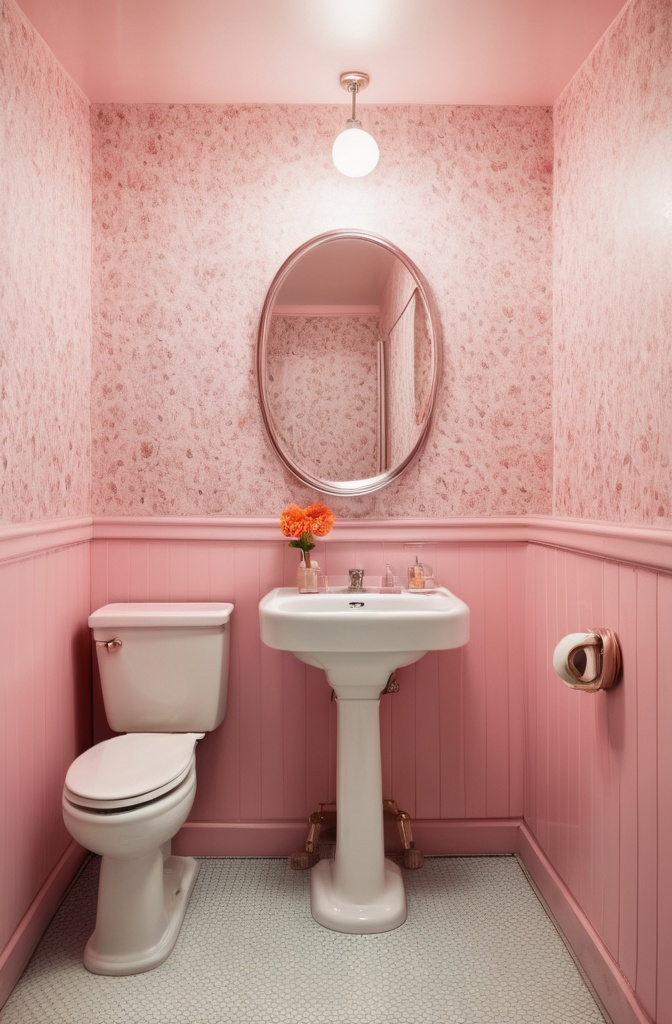 8. Vintage Pink Fixtures from the 60s