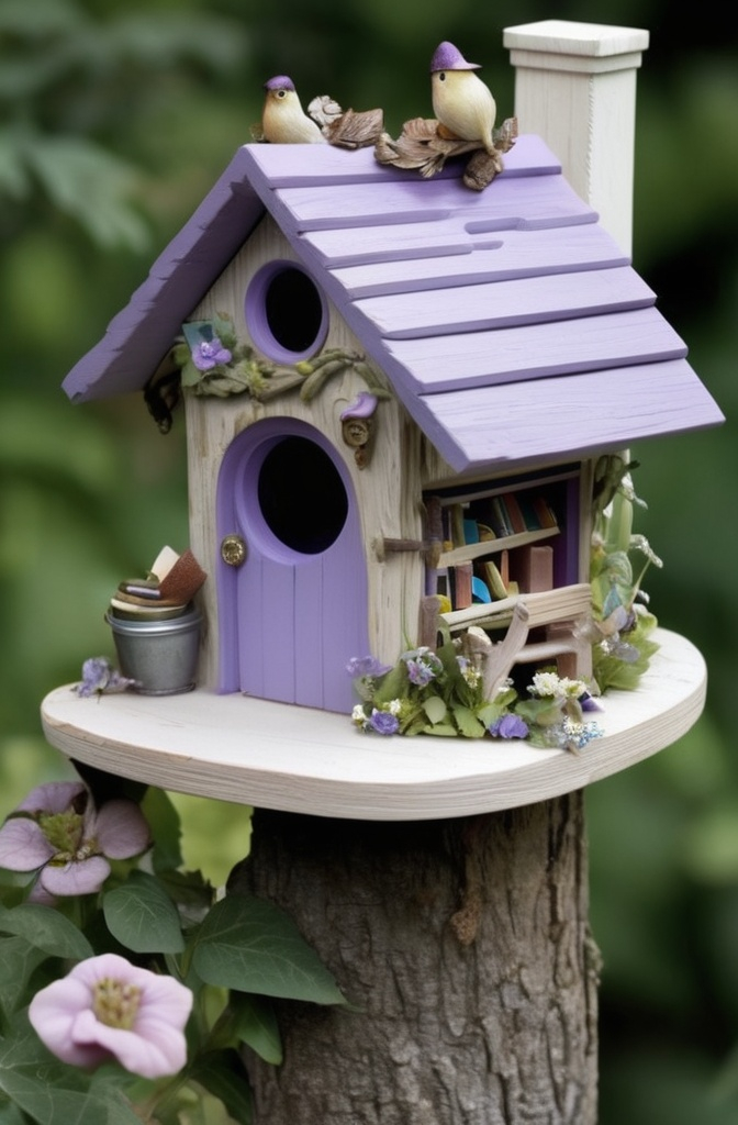6. Fairy Library in a Birdhouse – Tiny Tomes, Big Tales