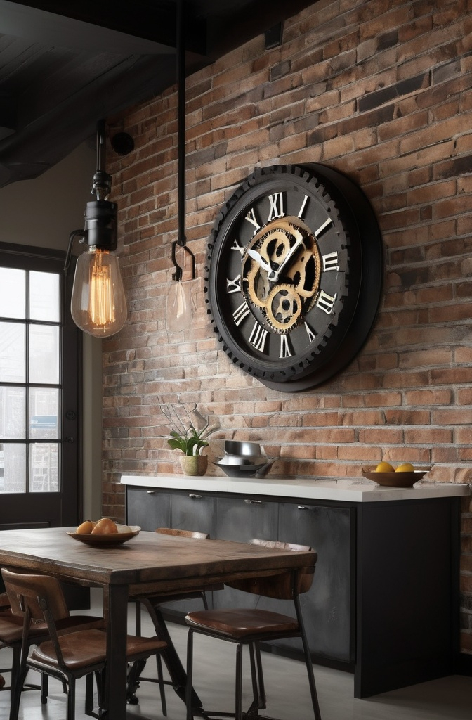 10. Oversized Clock – Statement Decor Style