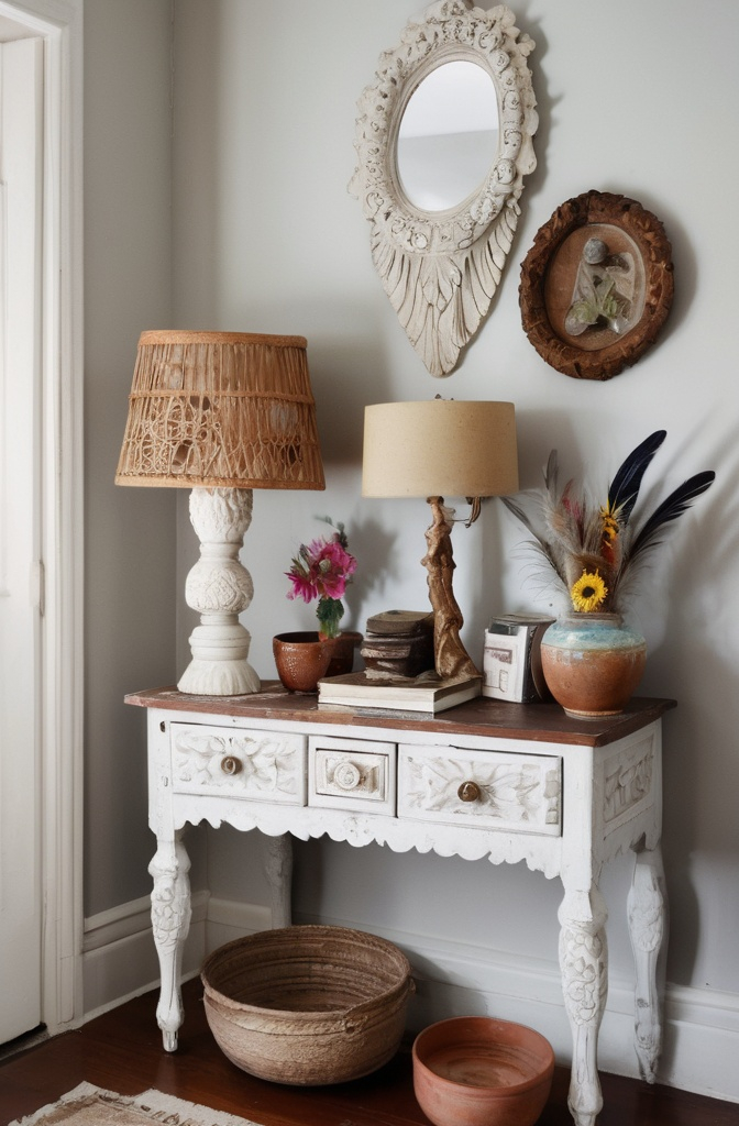 2. Say Yes to That Vintage Console (Even if It’s a Bit Wobbly)