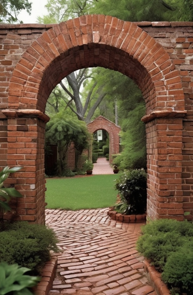8. Brick-and-Mortar Archway