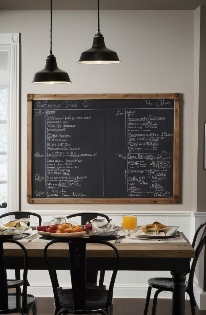13. A Chalkboard Menu – Organized Homemaker Style