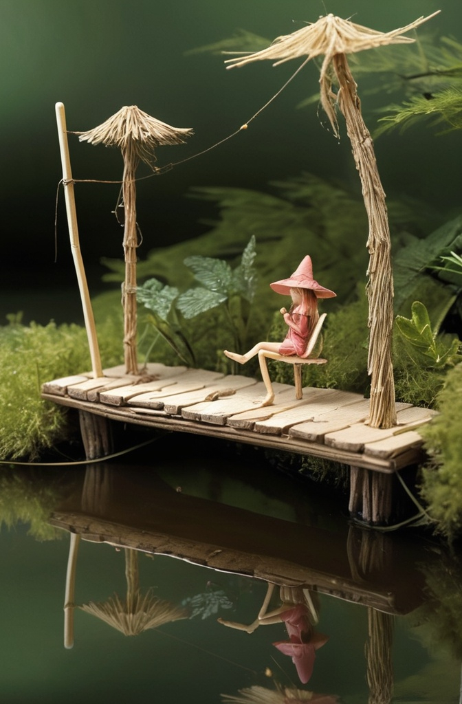 19. Fairy Fishing Dock – Tiny Poles & Smaller Patience