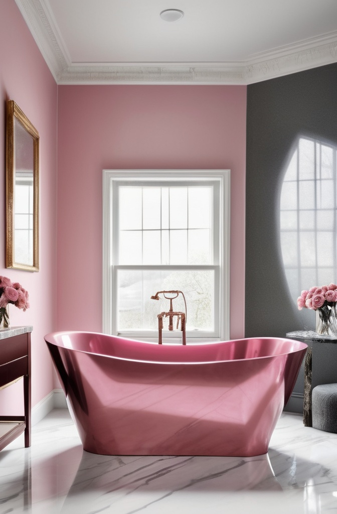 3. Rose Pink Sink or Tub