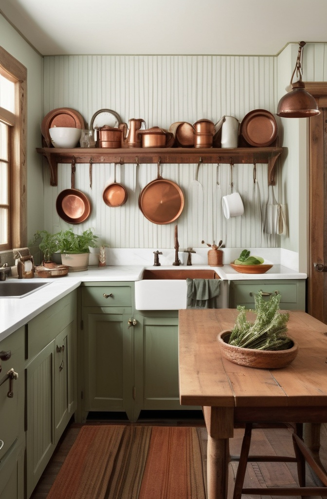 6. Wooden Planks or Beadboard – Farmhouse Style Description