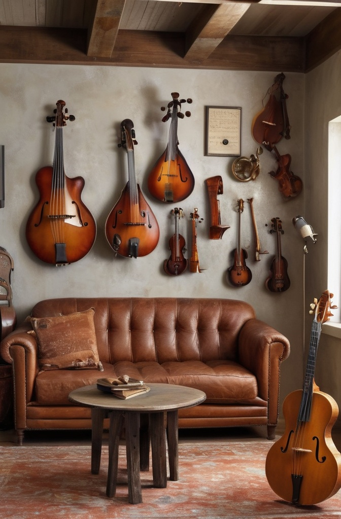 12. Old Instruments Turned Into Wall Art