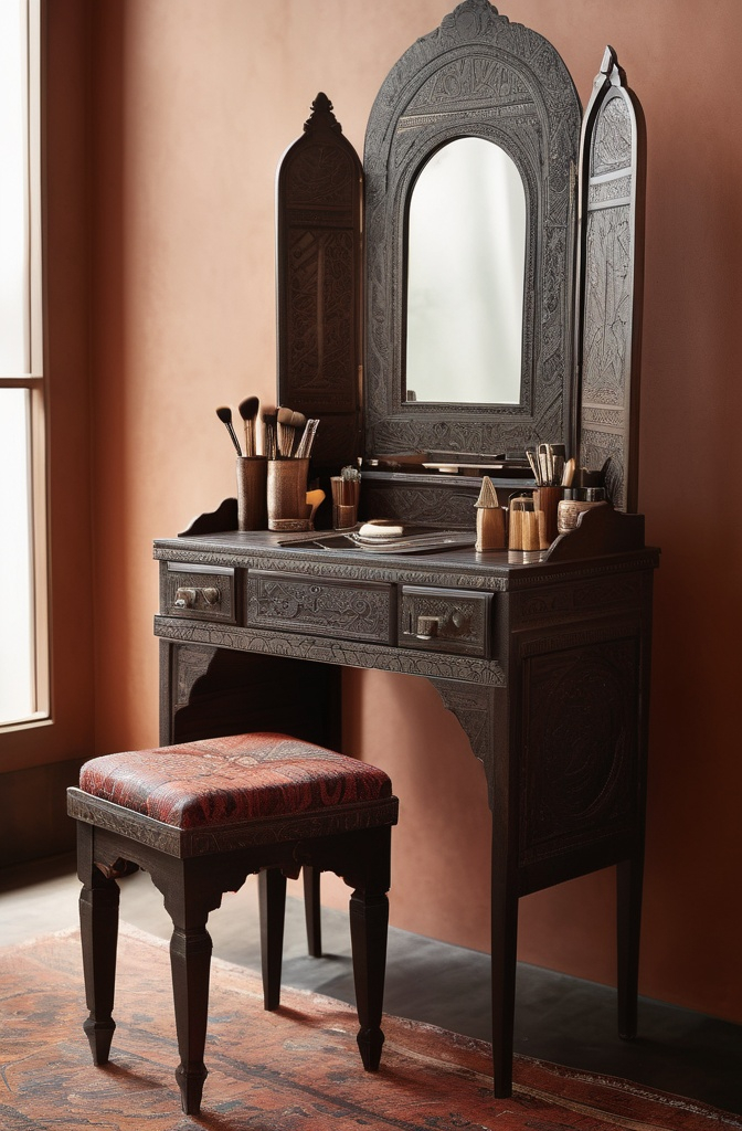 18. The Travel-Themed Vanity
