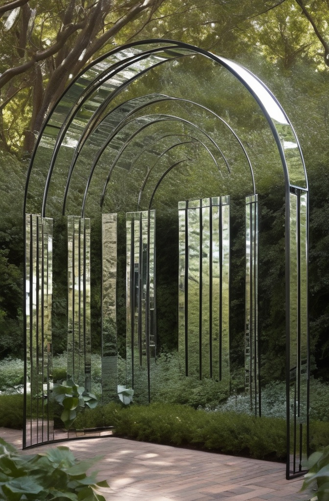 13. Hanging Mirror Panel Archway