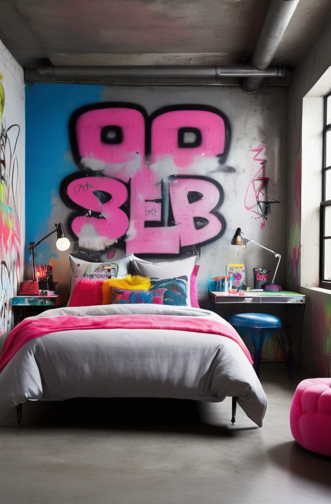 8. Urban Graffiti (Street Style / Bold & Expressive)