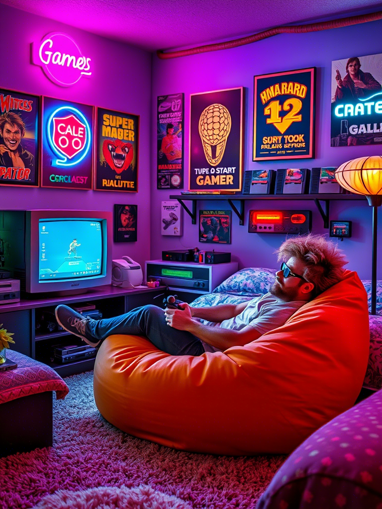 16. The Retro Gamer’s Throwback Room
