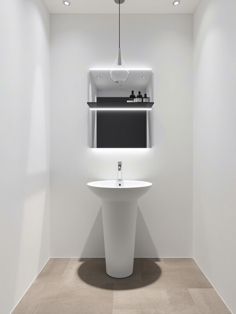 Stylish Powder Room Pedestal Sink Ideas