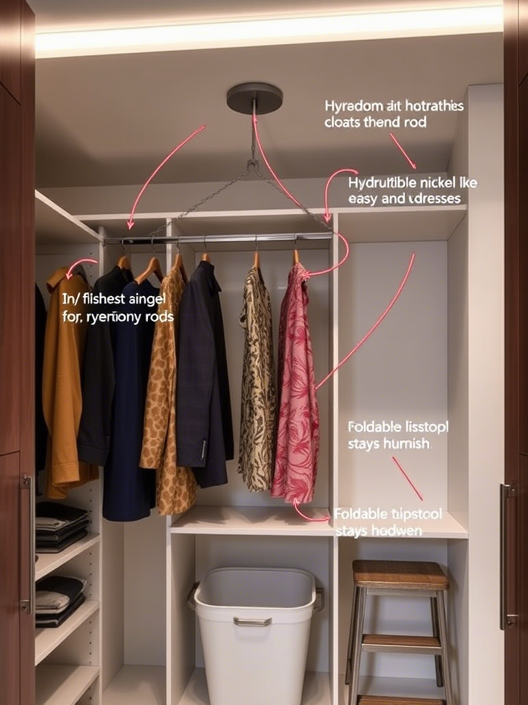 15. Install a Pull-Down Closet Rod