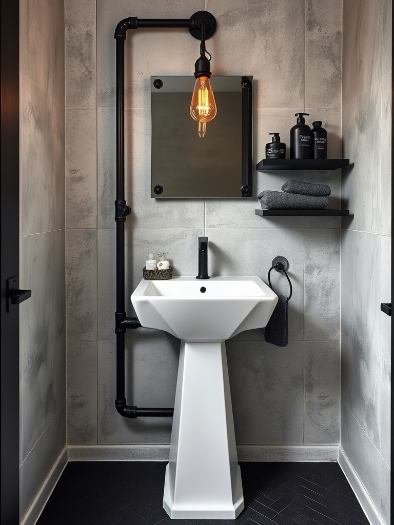 Stylish Powder Room Pedestal Sink Ideas